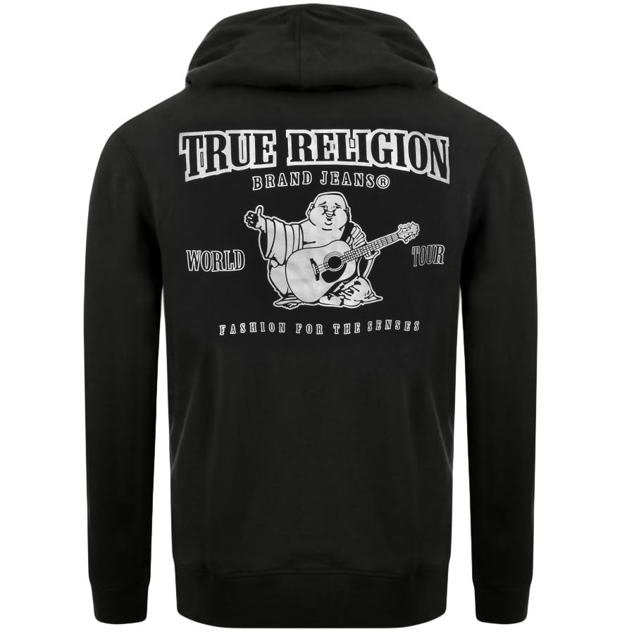 Alternative Image for ProductTrue Religion Reflective Full Zip Hoodie Black2